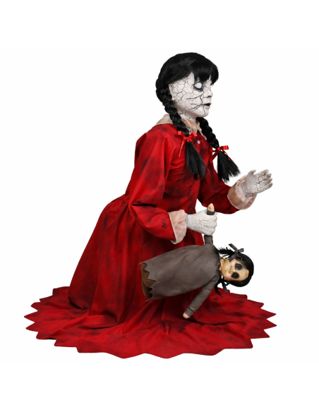 Automate Halloween Fille Hantée Bondissante avec Poupée 74 cm – Haunted Living Jumping Girl