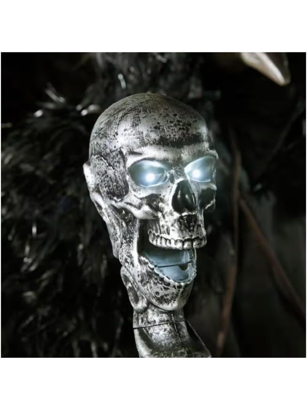 Automate Halloween Grand Corbeau de la Peste Animé 198 cm – Raven Gruesome Grounds