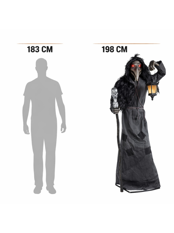 Automate Halloween Grand Corbeau de la Peste...