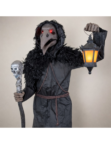 Automate Halloween Grand Corbeau de la Peste Animé 198 cm – Raven Gruesome Grounds