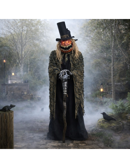 Automate Halloween Gardien des Citrouilles Animé 213 cm – Guardian of the Gourds