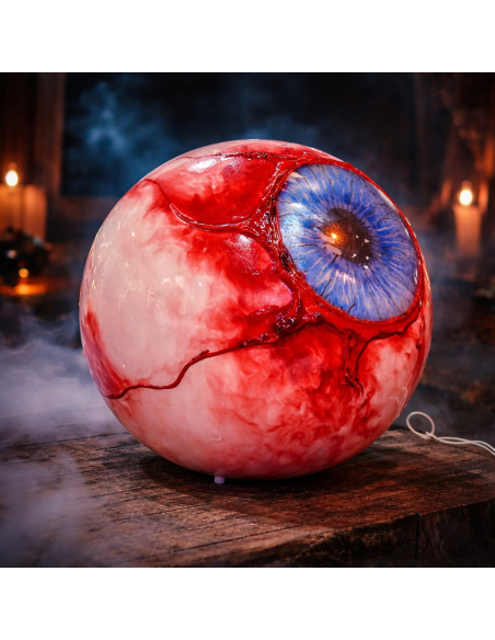 Automate Halloween « Œil Ensanglanté Animé » – L’œil terrifiant qui fait frissonner !