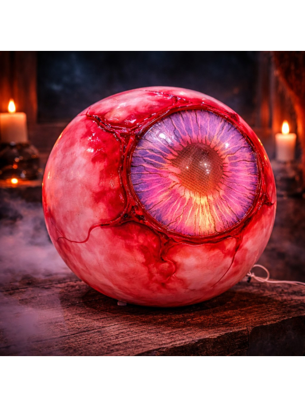 Automate Halloween « Œil Ensanglanté Animé » – L’œil terrifiant qui fait frissonner !