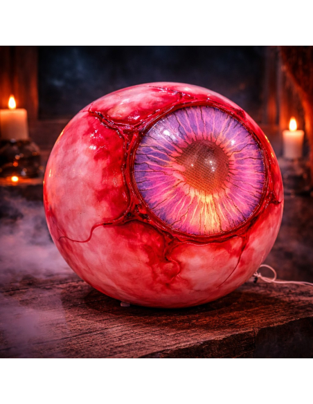 Automate Halloween « Œil Ensanglanté Animé » – L’œil terrifiant qui fait frissonner !