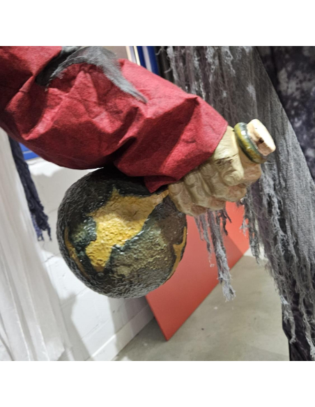 Automate Pirate Zombie avec Épée et Bouteille de Rhum – Décoration Effrayante pour Halloween