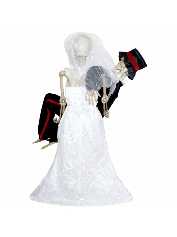 Automate Halloween - Couple de Mariés Squelettes 190 cm - Chansons d'Amour et Musique de Noces en Français