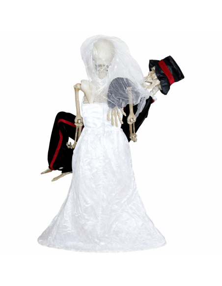 Automate Halloween - Couple de Mariés Squelettes 190 cm - Chansons d'Amour et Musique de Noces en Français
