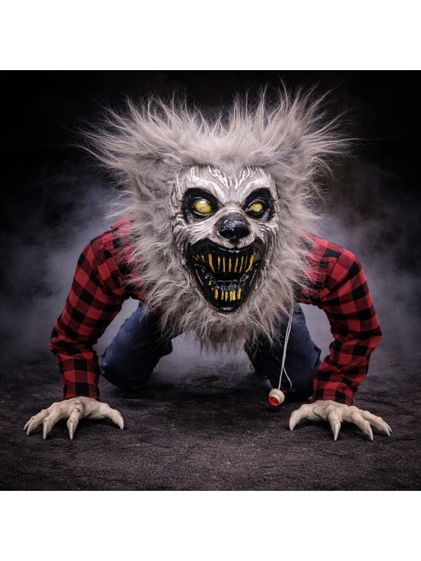 Automate Loup-Garou 73 cm – Animé, Sonore et Mouvements Effrayants