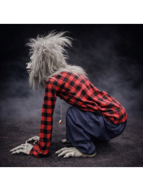 Automate Loup-Garou 73 cm – Animé, Sonore et Mouvements Effrayants