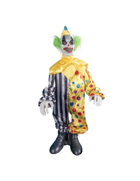 Automate clown méchant secouant la tête - 100 cm