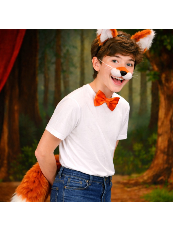 Ensemble Déguisement Renard Brun-Roux – Queue Épaisse et Accessoires Mignons
