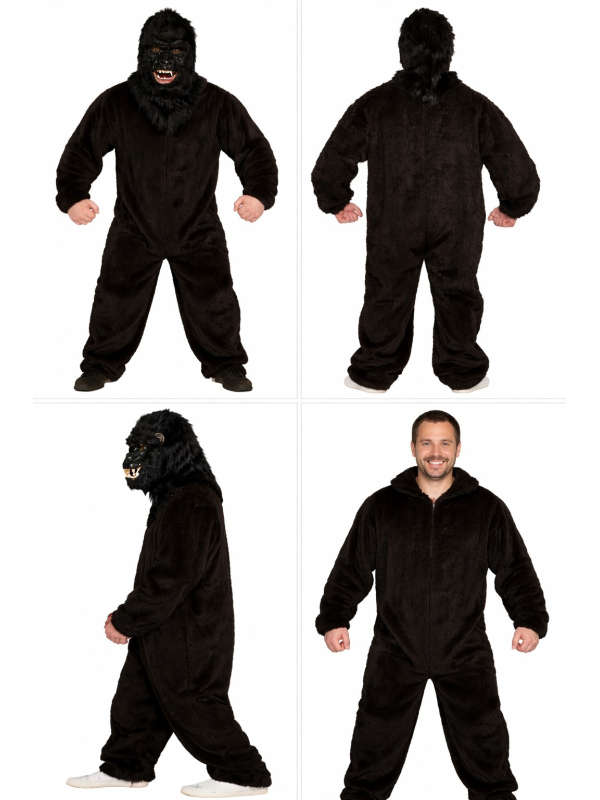 Combinaison en Peluche Noire pour Déguisement Animal – Polyvalente et Confortable