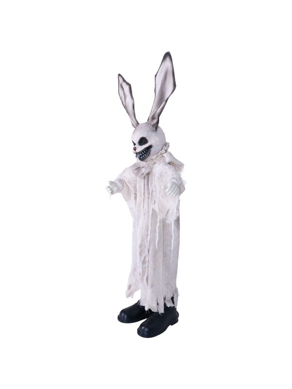 Automate Lapin Possédé 110 cm – Jouet Abandonné Terrifiant pour Décoration Halloween