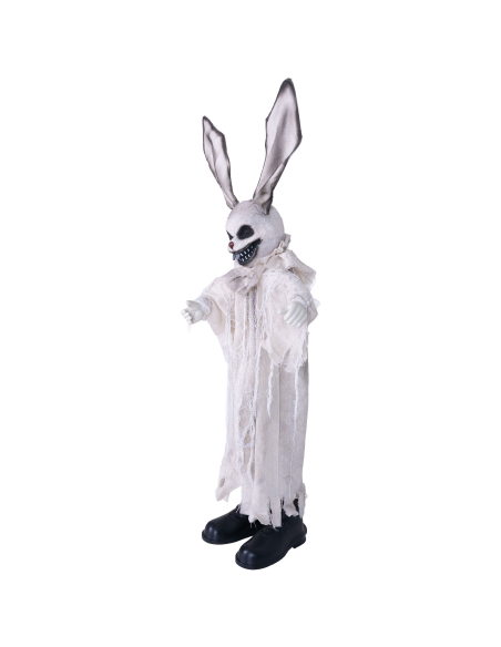Automate Lapin Possédé 110 cm – Jouet Abandonné Terrifiant pour Décoration Halloween