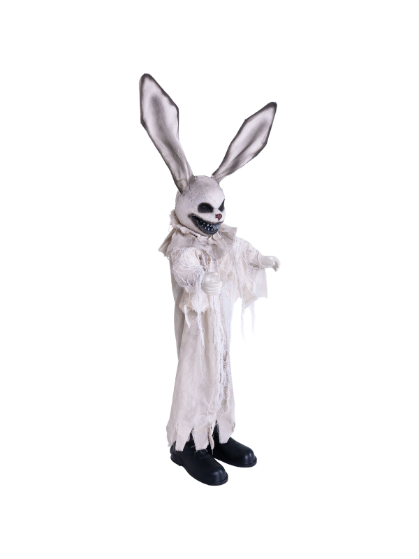 Automate Lapin Possédé 110 cm – Jouet Abandonné Terrifiant pour Décoration Halloween