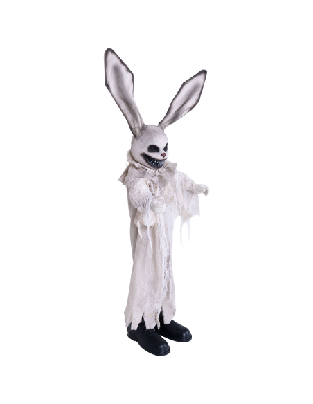 Automate Lapin Possédé 110 cm – Jouet Abandonné Terrifiant pour Décoration Halloween