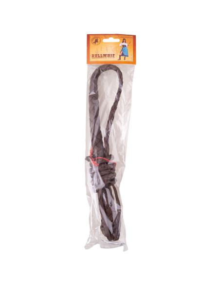 Fouet Marron 120 cm – Accessoire Western pour Adultes