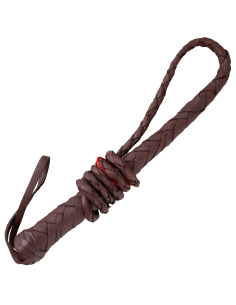 Fouet Marron 120 cm – Accessoire Western pour Adultes