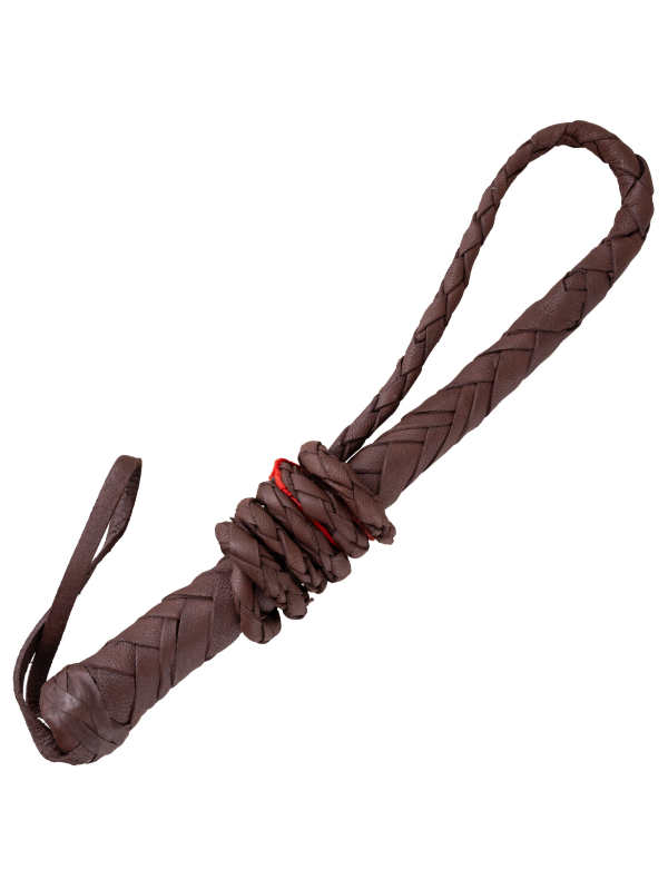 Fouet Marron 120 cm – Accessoire Western pour Adultes