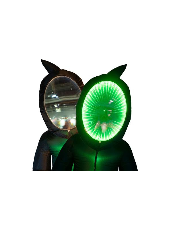 Décoration Gonflable Halloween Spectre Fantôme avec Miroir Lumineux Infini – 240 cm
