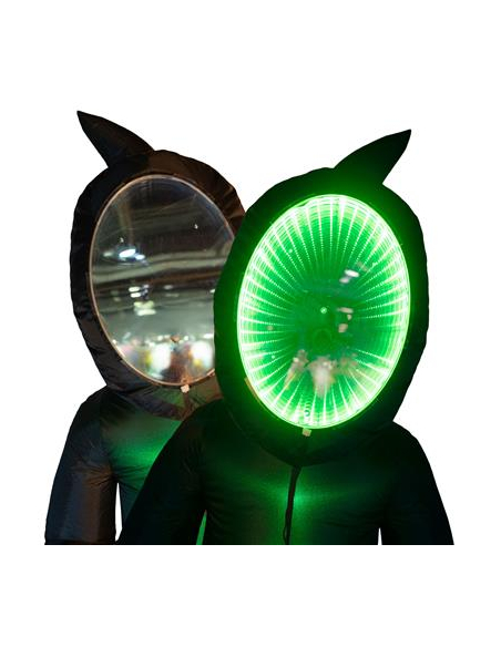 Décoration Gonflable Halloween Spectre Fantôme avec Miroir Lumineux Infini – 240 cm