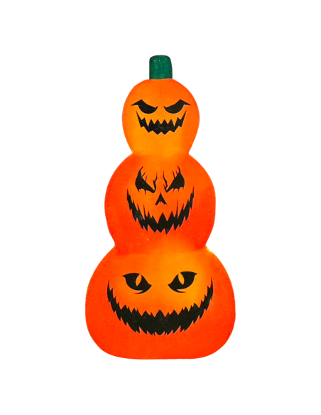 Tour de Citrouilles Gonflables LED 122 cm – Décoration Halloween Enfant