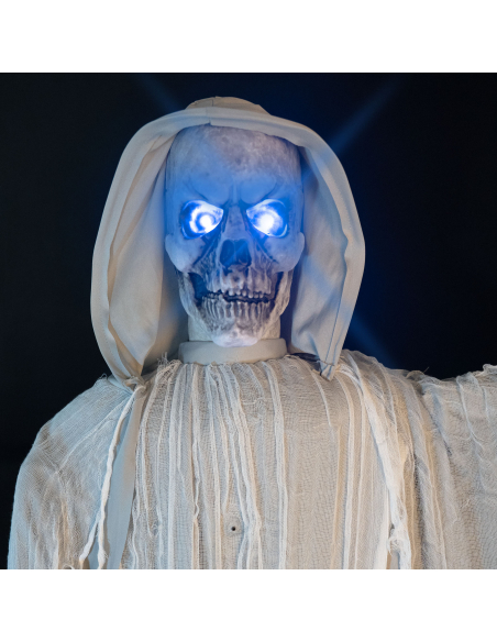 Squelette Sonneur de Cloche Animatronique 182 cm – Annonceur de la Mort pour Décoration Halloween Cimetière