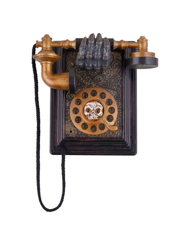 Téléphone Fantôme Animé – Décoration Maison Hantée avec Lumière et Son