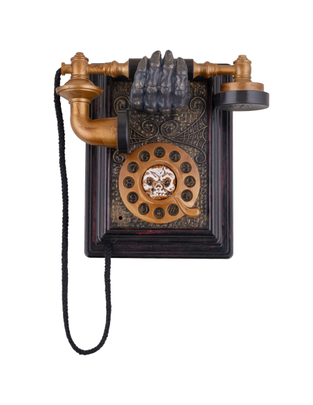 Téléphone Fantôme Animé – Décoration Maison Hantée avec Lumière et Son