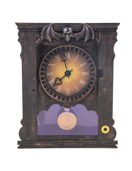 Horloge Hantée Animée – Squelette Faucheuse avec Mouvement, Son et Lumière