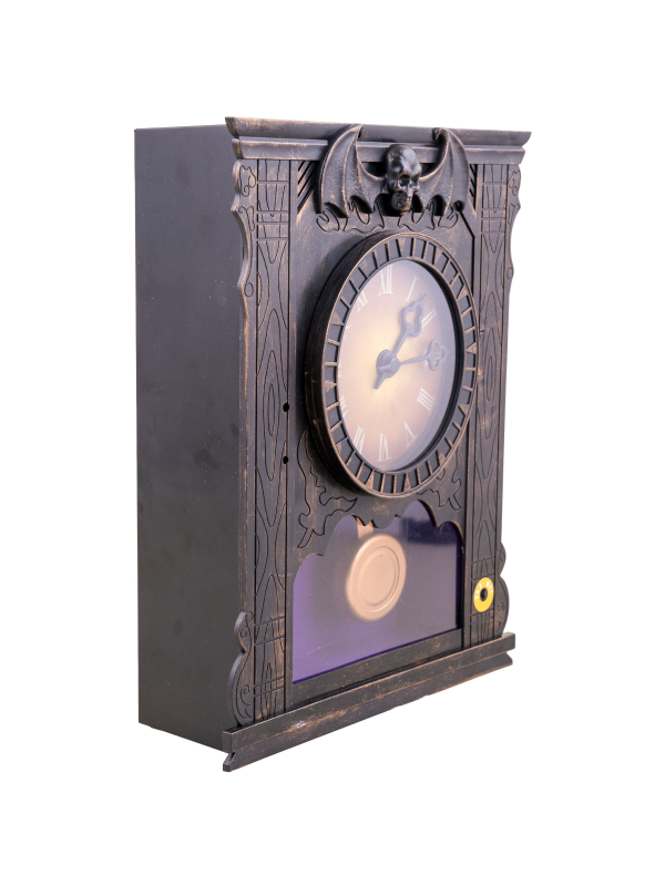 Horloge Hantée Animée – Squelette Faucheuse avec Mouvement, Son et Lumière
