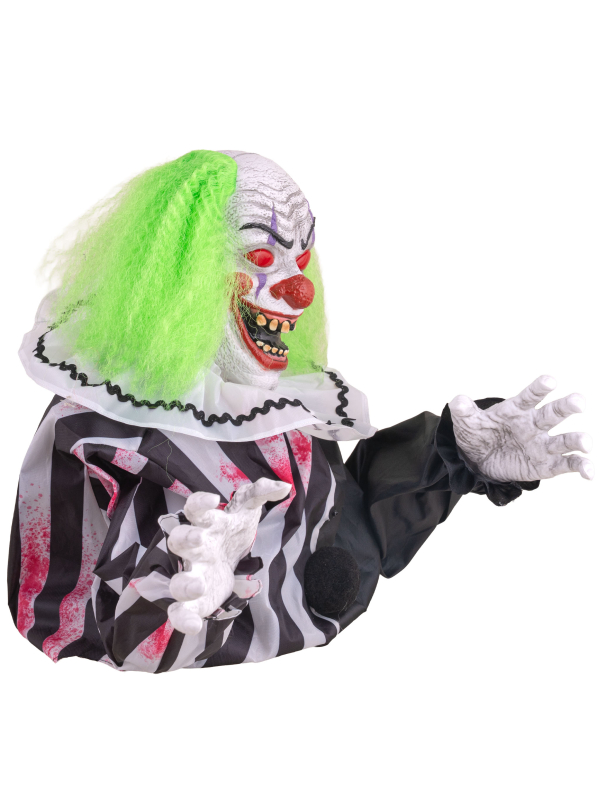 Automate Clown Animé Halloween – Clown de Table avec Effets Sonores et Lumineux