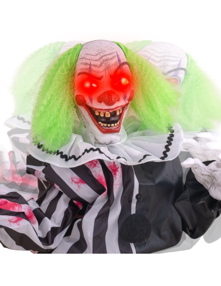 Automate Clown Animé Halloween – Clown de Table avec Effets Sonores et Lumineux