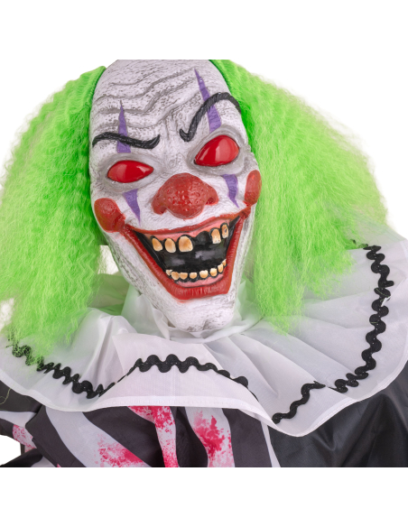 Automate Clown Animé Halloween – Clown de Table avec Effets Sonores et Lumineux