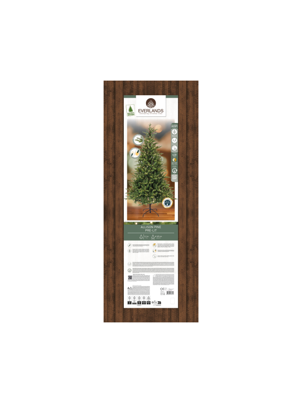 Sapin de Noël artificiel Allison 210 cm avec 430 LED – Everlands
