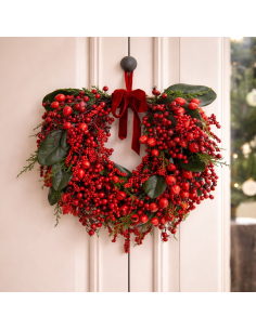 Couronne de Noël à baies rouges Big Berry 40 cm – décoration intérieure