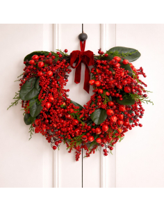 Couronne de Noël à baies rouges Big Berry 40 cm – décoration intérieure 2
