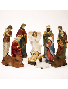 Personnages de la Nativité en polyrésine – Crèche de Noël 11 pièces 2