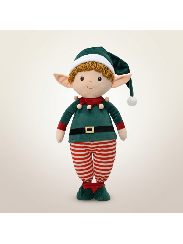 Grand Lutin de Noël 90 cm Debout – Décoration Textile Corps Souple