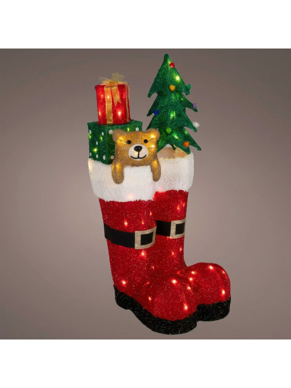 Botte de Noël Lumineuse 67 cm : Une Déco Originale Qui Fait Toute la Différence