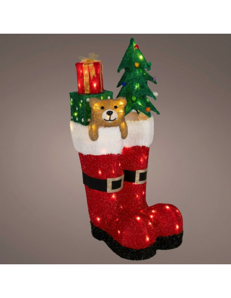 Botte de Noël Lumineuse 67 cm : Une Déco Originale Qui Fait Toute la Différence