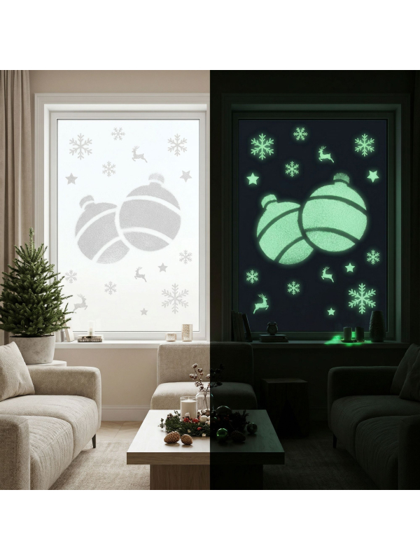 Bombe neige phosphorescente pour vitres – effet lumineux magique dans le noir