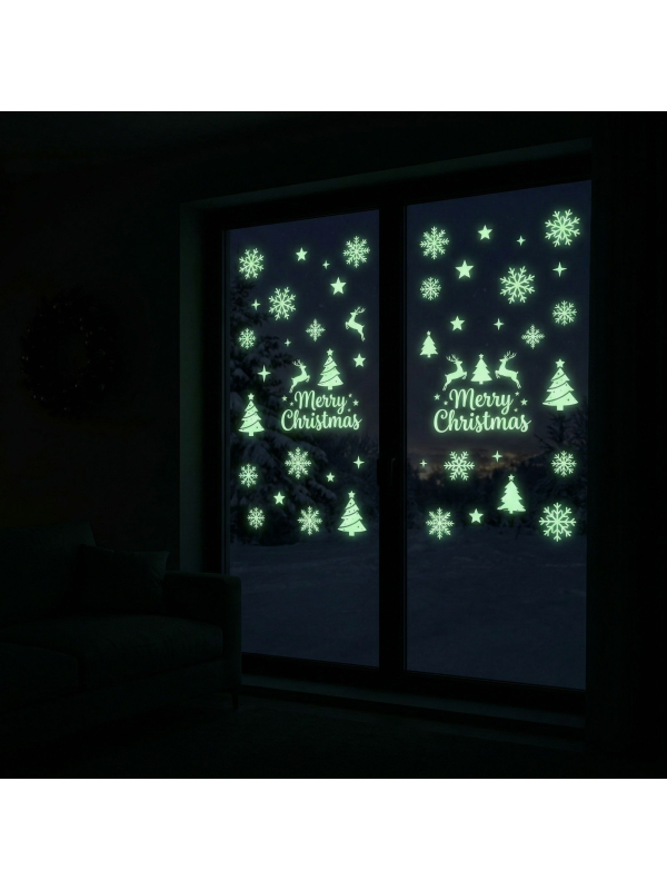 Bombe neige phosphorescente pour vitres – effet lumineux magique dans le noir