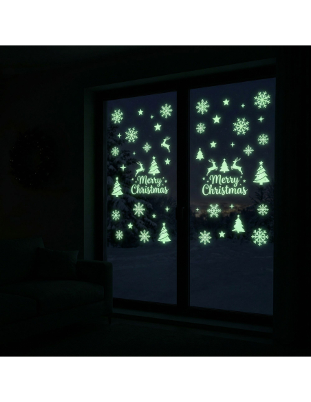Bombe neige phosphorescente pour vitres – effet lumineux magique dans le noir