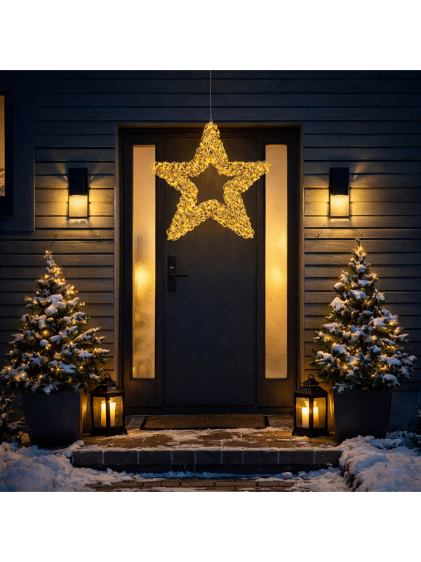 Étoile Lumineuse LED Extérieur 58 cm : Illuminez Votre Noël avec Élégance