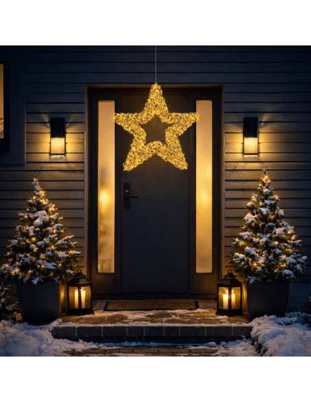 Étoile Lumineuse LED Extérieur 58 cm : Illuminez Votre Noël avec Élégance