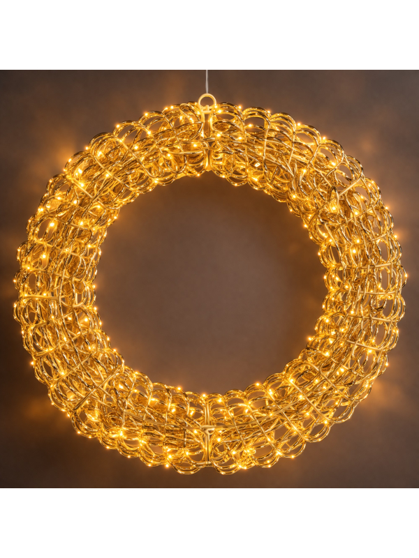 Couronne Lumineuse Noël Extérieur 58 cm : L’Accueil Parfait pour Vos Fêtes