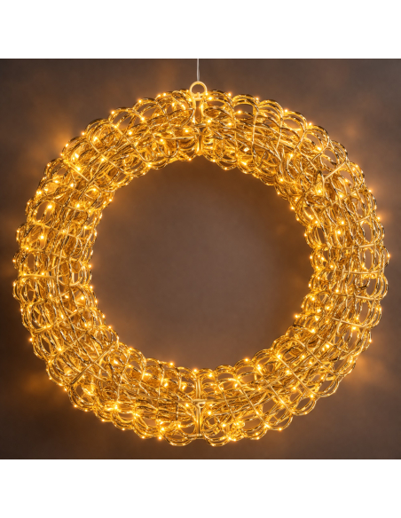 Couronne Lumineuse Noël Extérieur 58 cm : L’Accueil Parfait pour Vos Fêtes