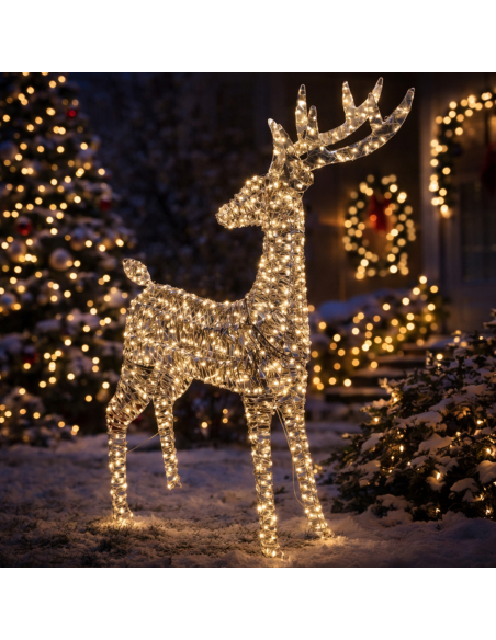 Renne Lumineux LED Extérieur 960 LED : La Pièce Maîtresse de Votre Décoration de Noël