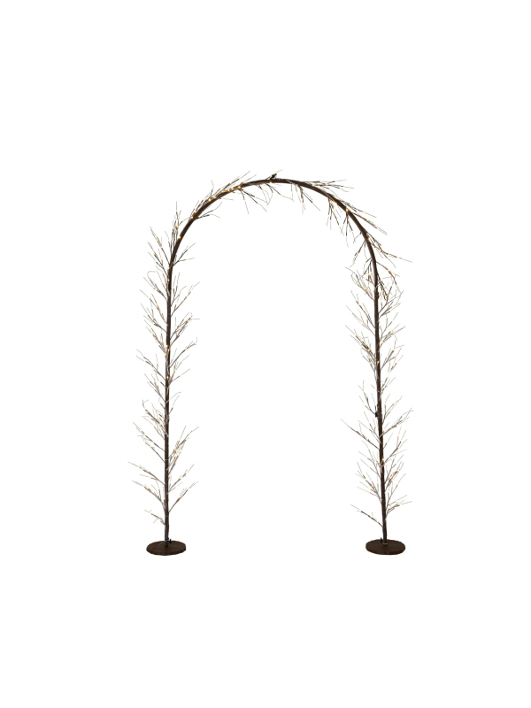 Arche Lumineuse LED Extérieure 230 cm – Décoration de Noël Blanc Chaud